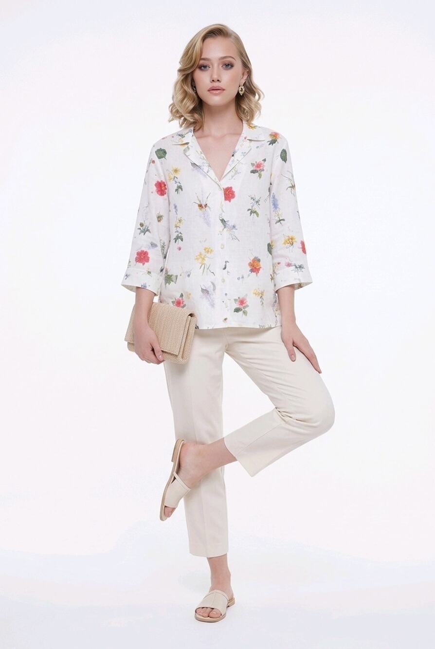 Women's Tuckernuck Floral Lightweight Designer Summer Y2K Blouse Size S - Picture 1 of 14